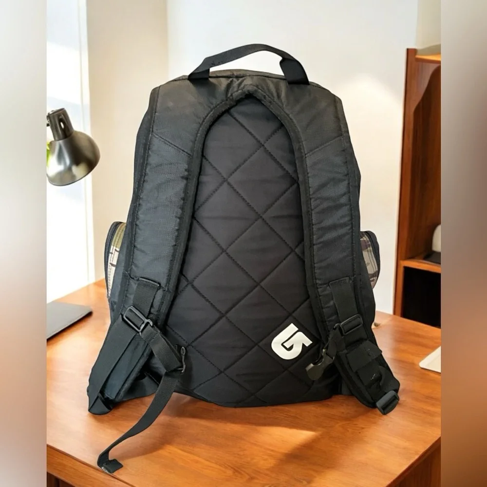 Burton Laptop Backpack in Tan, Olive & Black Camo